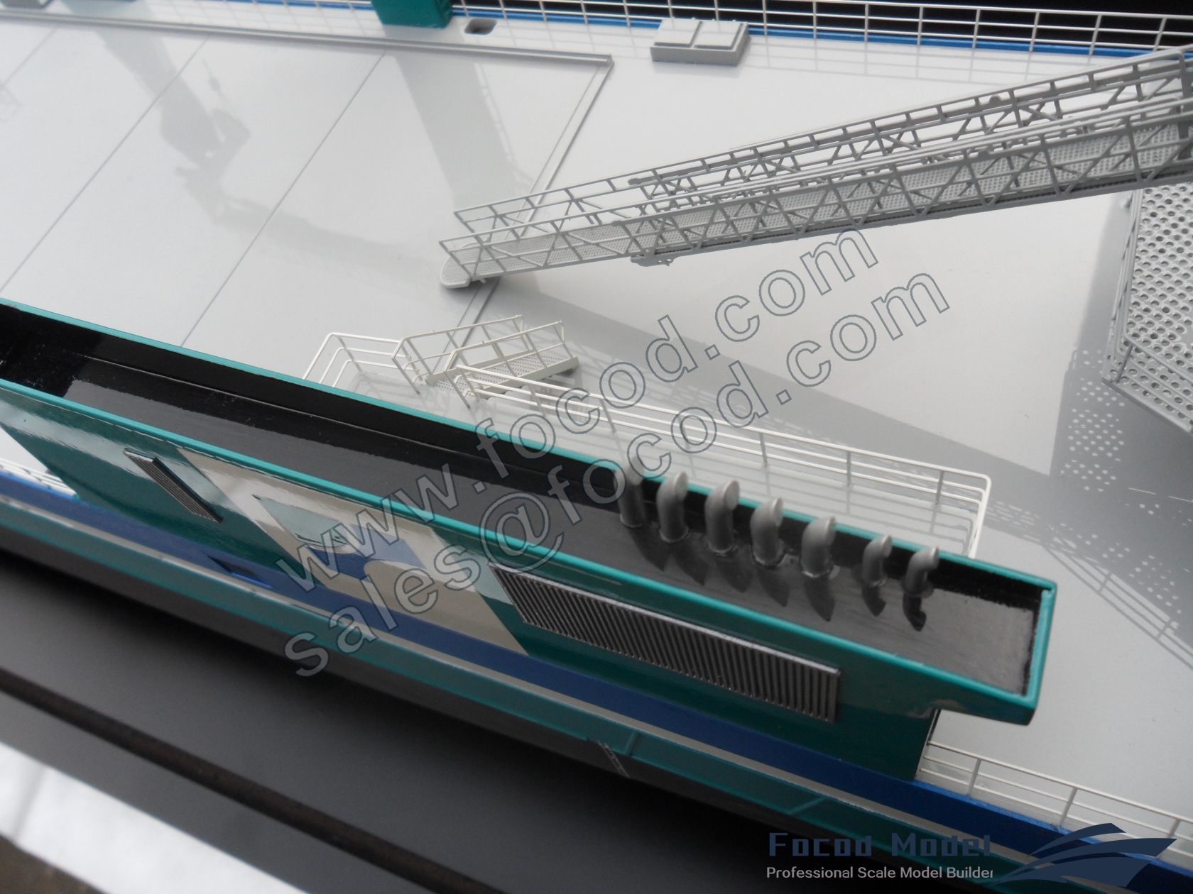 custom made model of 108m Offshore Support Vessel